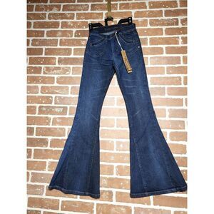 Standards & Practices Flared Leg Jeans Women's Low Rise Bell Bottoms Size 1 X 32